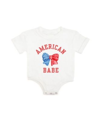 Sweet Wink Girls' American Babe Short Sleeve Romper - Baby