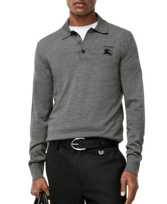  Long-sleeve Knight Wool Polo Shirt