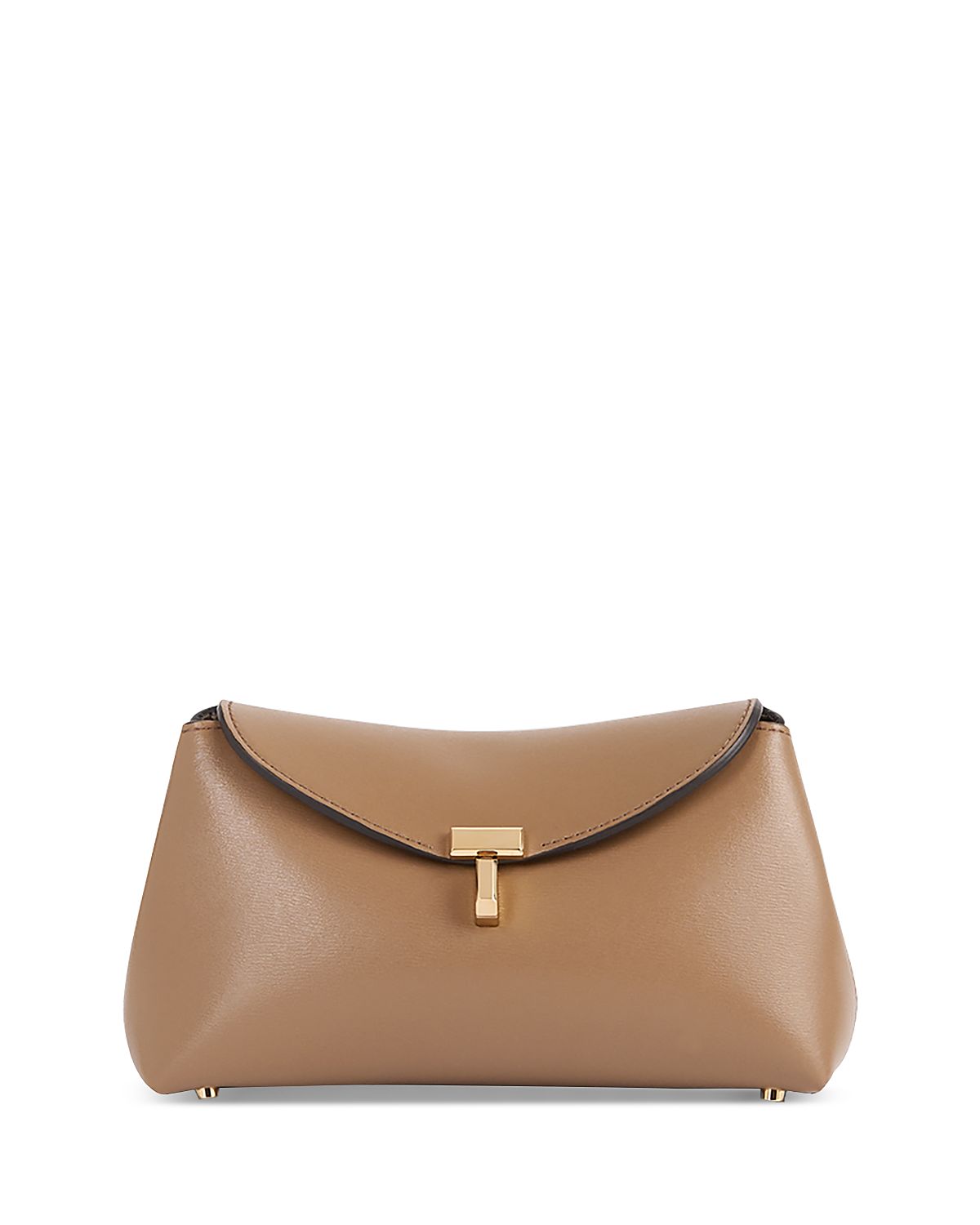 Toteme Mini T Lock Leather Clutch