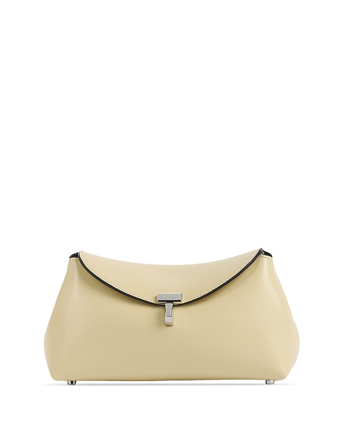 Toteme Mini T Lock Leather Clutch