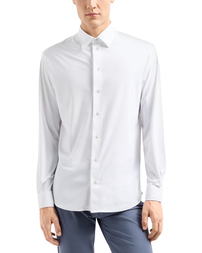 Emporio Armani Essential Stretch Sport Shirt in Brilliant White