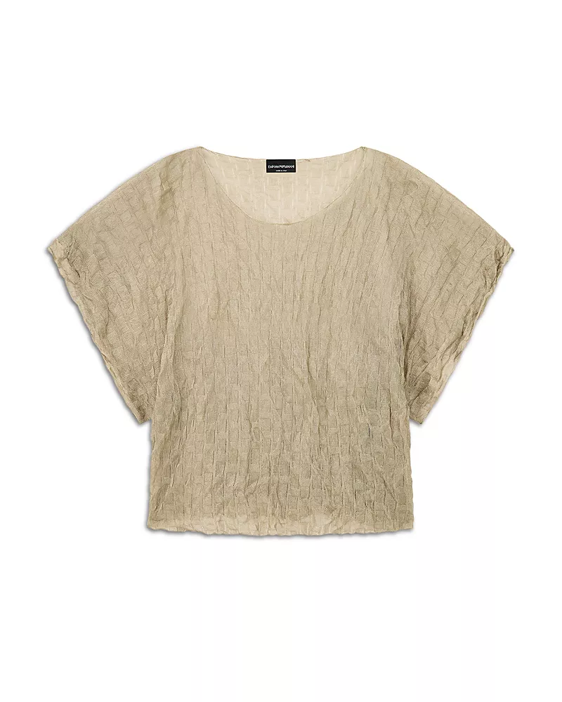 Emporio Armani Textured Knit Top