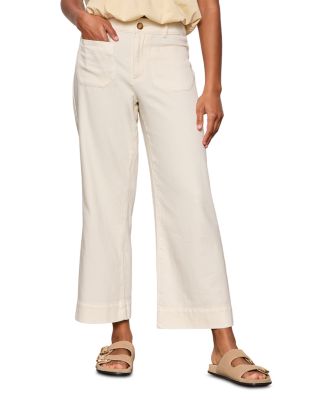 Soft Marine Wide Leg Crop Pants 