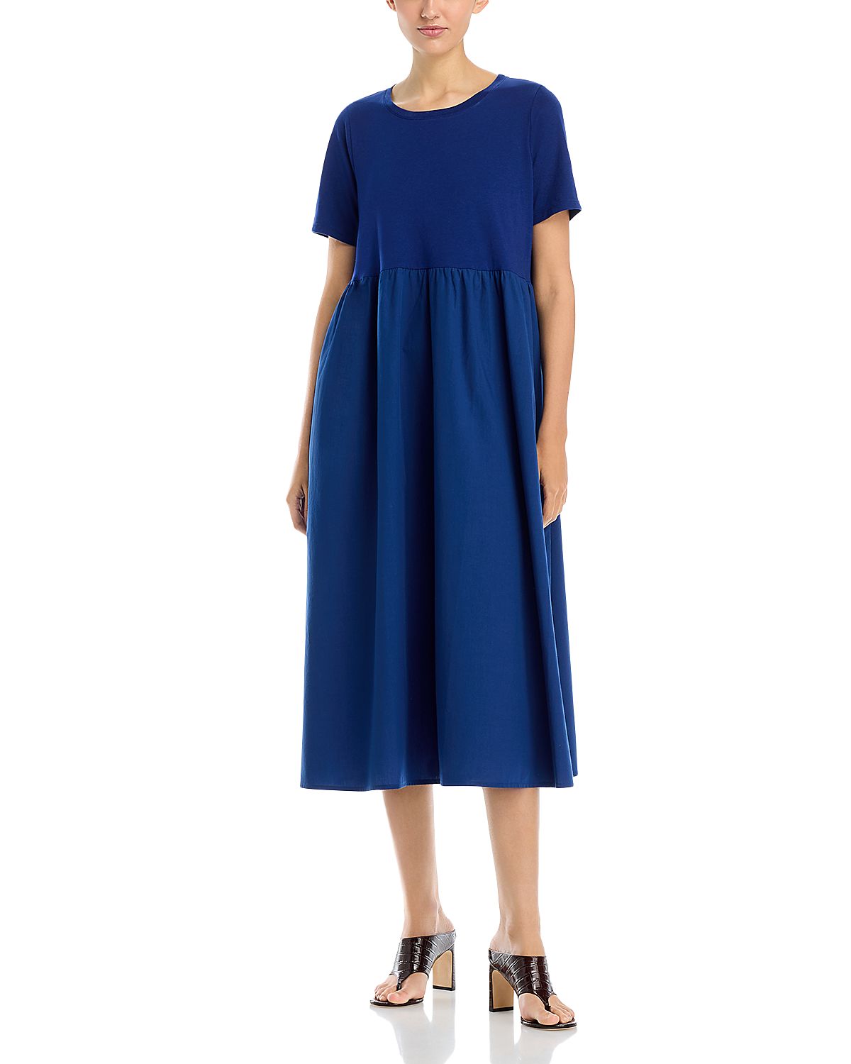 Eileen Fisher Short Sleeve Midi Dress