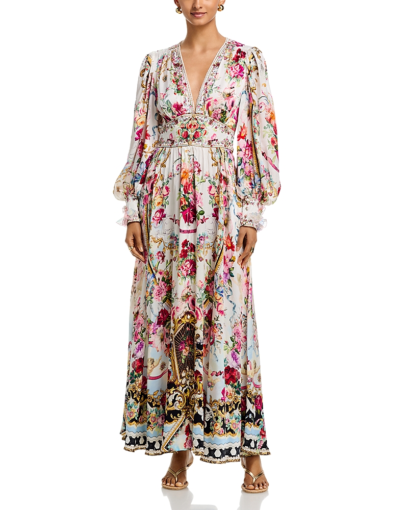 Camilla Silk Shaped Waistband Dress