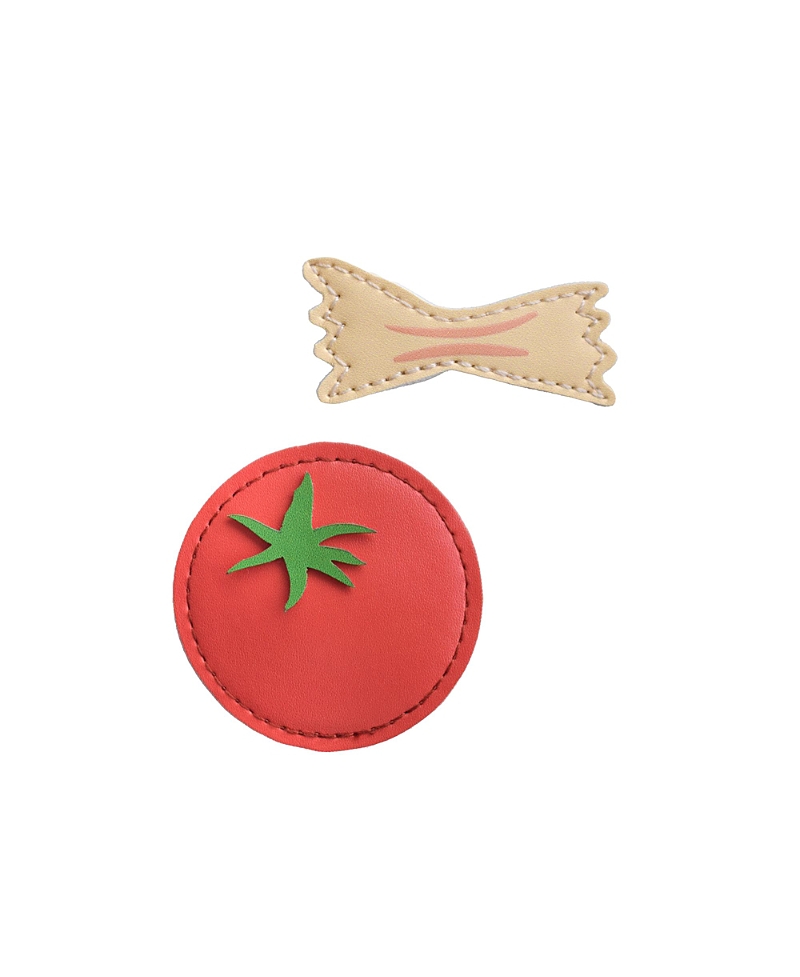 Jollity & Co. Pasta and Tomato Hair Clips, Set of 2
