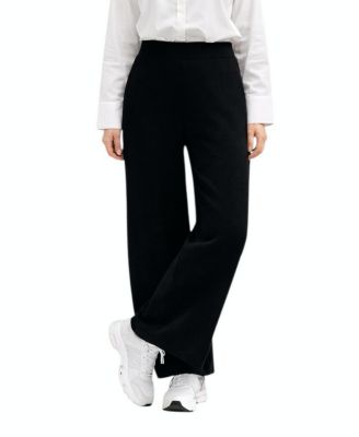 Cool Knit Flexible Waist Palazzo Pants