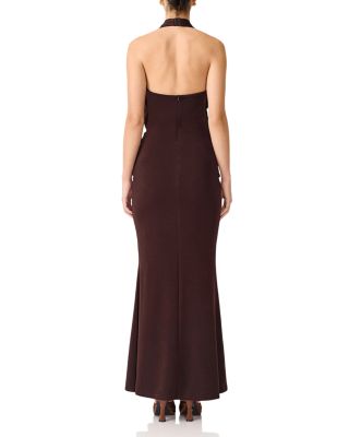 bloomingdales brown dress Women's Rosaline Off-Shoulder Applique Maxi Dress XS/S/M/L/XL/Customize Pastel Pink MEAN BLVD Pastel Pink / L main image 0