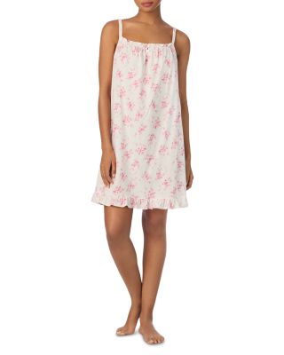 Double Strap Classic Knits Smocked Neck Gown