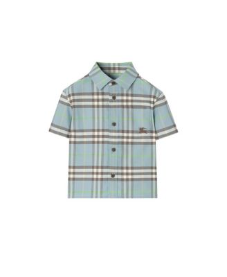 Boys' Check Cotton Oxford Shirt - Baby
