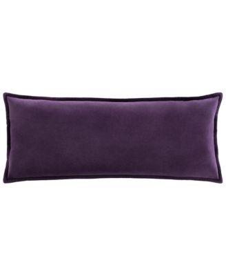 Cotton Velvet Decorative Pillow, 13"L x 19"W