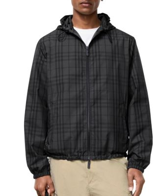 Reversible Check Hooded Jacket