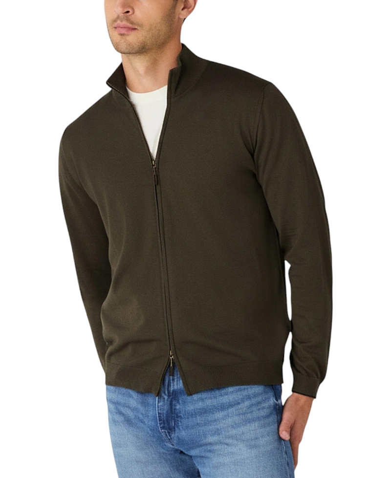 Robert Talbott Dalton Full Zip Sweater