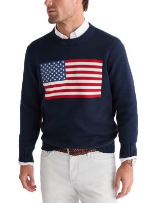 American Flag Crewneck Sweater