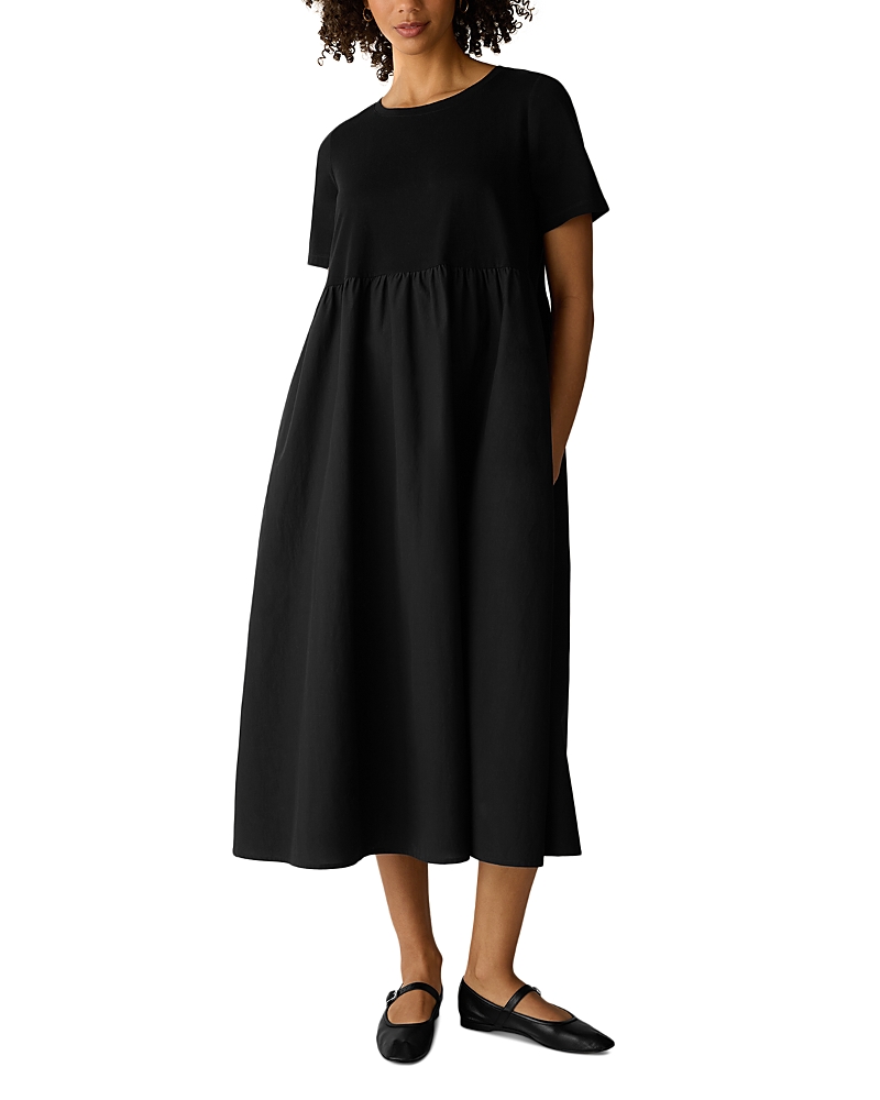Eileen Fisher Short Sleeve Midi Dress
