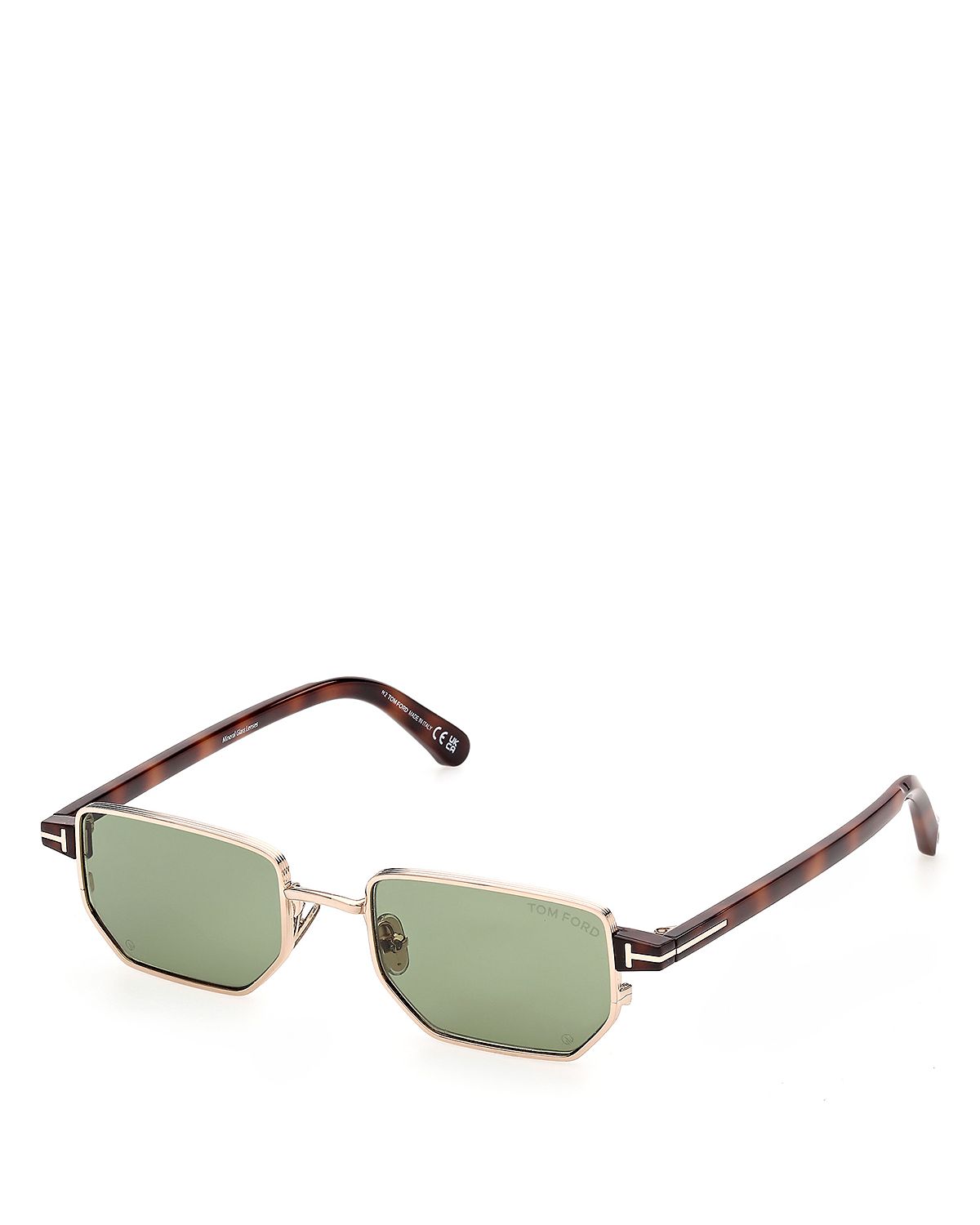 Tom Ford Rectangular Sunglasses, 51mm