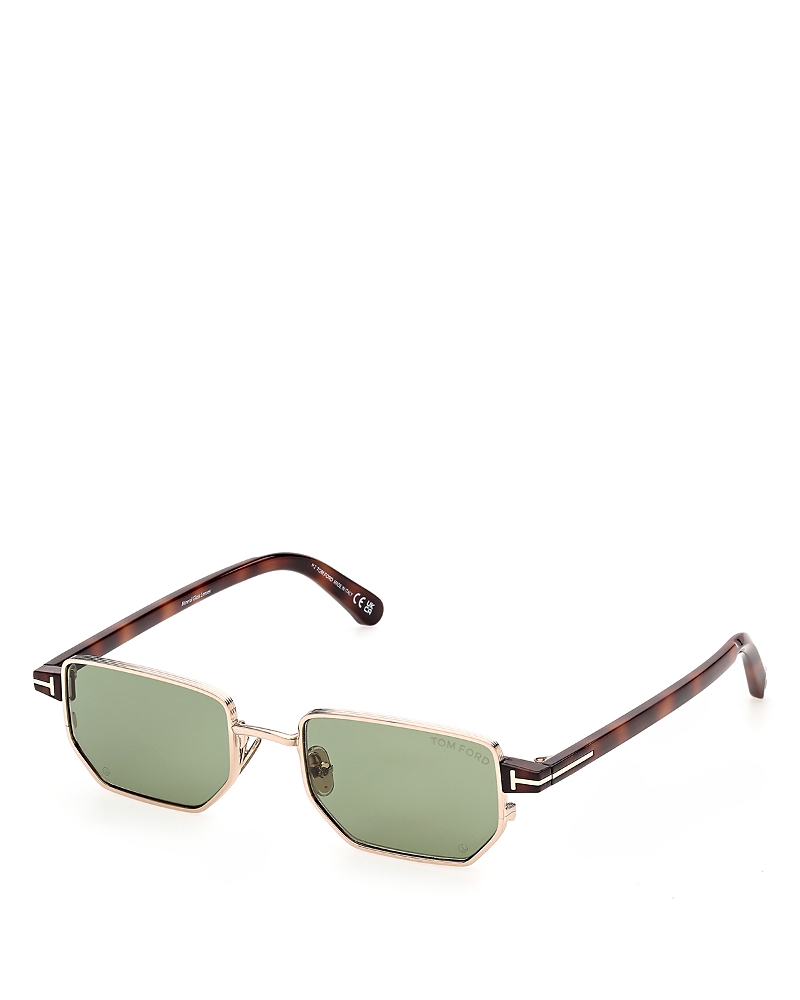 Tom Ford Rectangular Sunglasses, 51mm