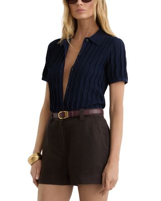 Reiss Carmen Shorts In Brown