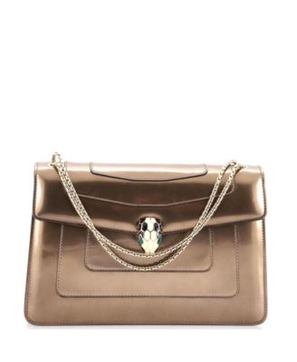  Medium Serpenti Forever Shoulder Bag Metallic Leather