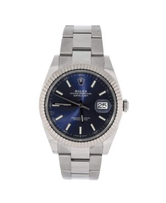  Oyster Perpetual Datejust Automatic Watch in Stainless Steel and White Gold 41mm