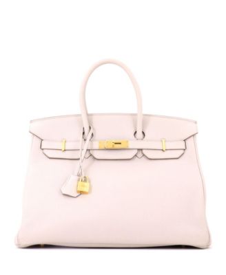 Birkin 35 Handbag Light Togo with Gold Hardware
