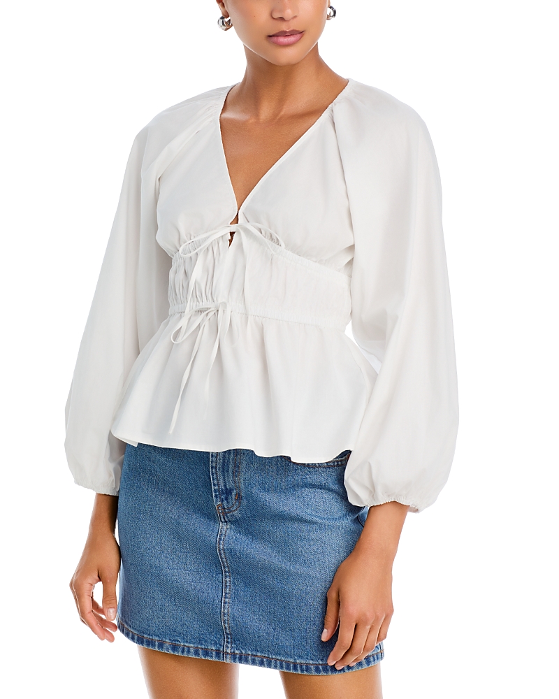 Wayf Jess Ruched Top