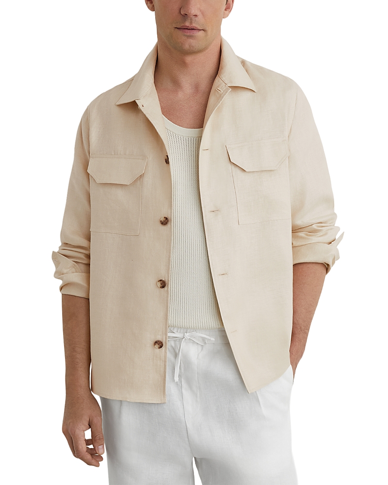 Reiss Polasio Herringbone Stripe Shirt · L
