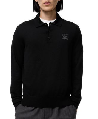  Long-sleeve Knight Wool Polo Shirt