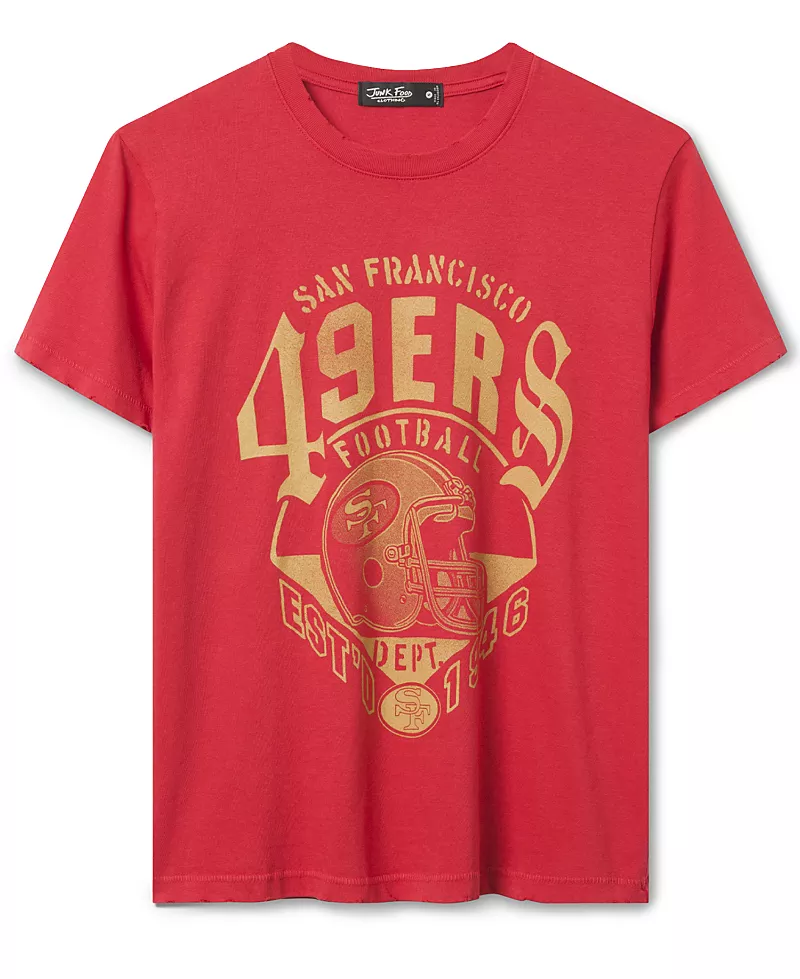 Junk Food Clothing Women's San Francisco 49ers Gridiron Vintage Tee