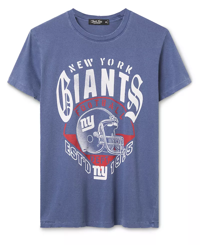 Junk Food Clothing Women's New York Giants Gridiron Vintage Tee