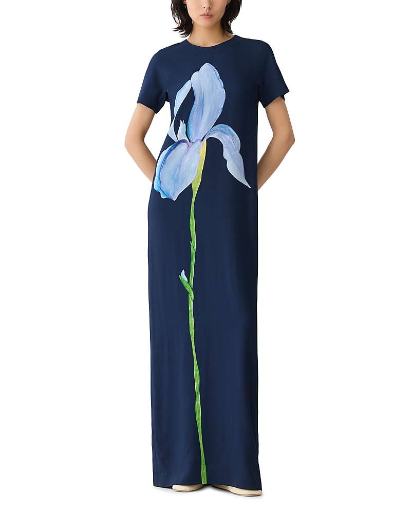 Lafayette 148 New York Short Sleeve Maxi Dress