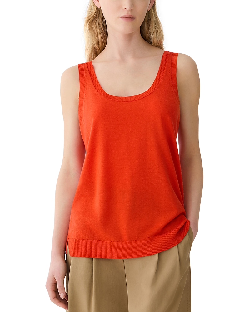 Lafayette 148 New York Scoop Front Sweater Tank