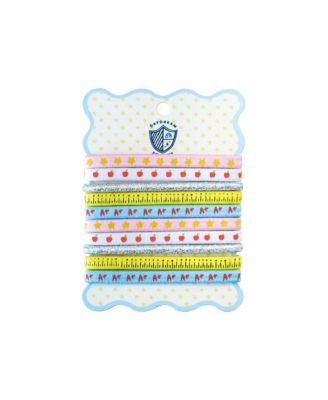 Smarty Pants Printed Hair Ties, Set of 10
