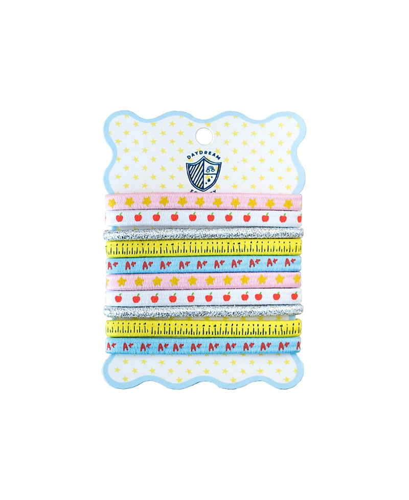 Jollity & Co. Smarty Pants Printed Hair Ties, Set of 10