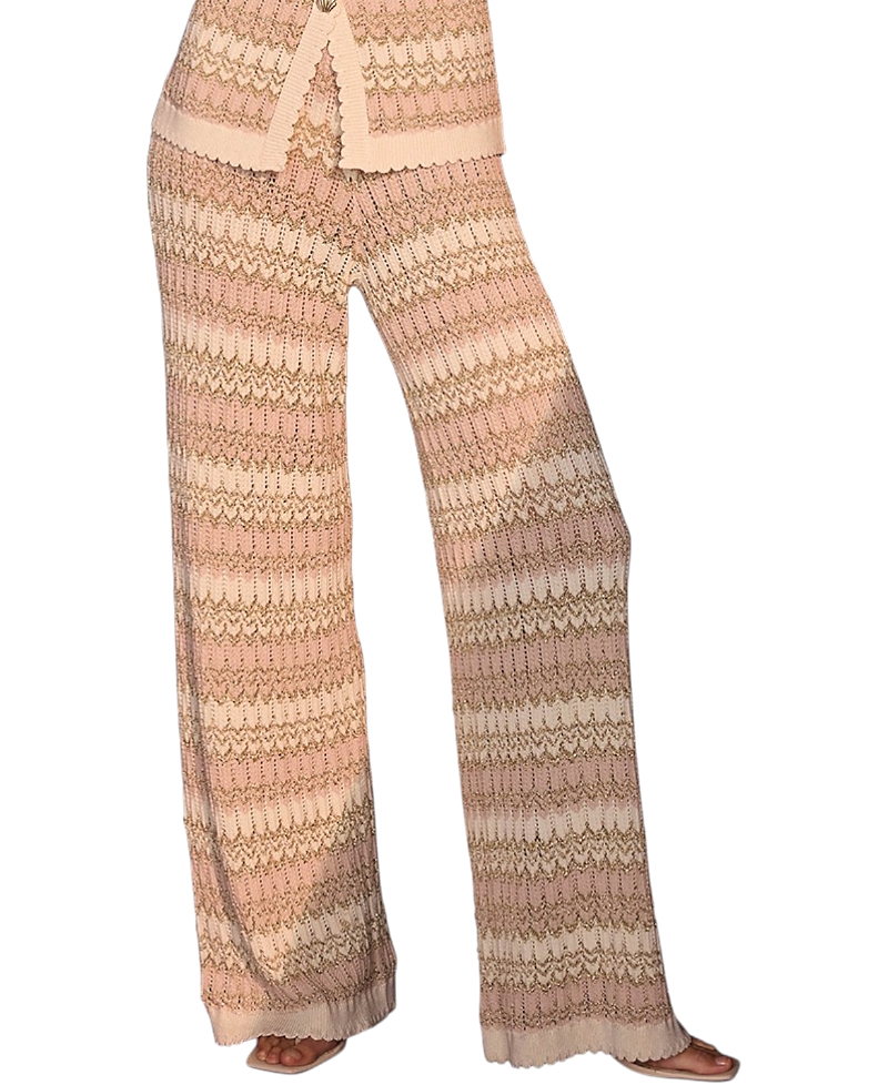 Mint Velvet Women's Striped Knit Trousers
