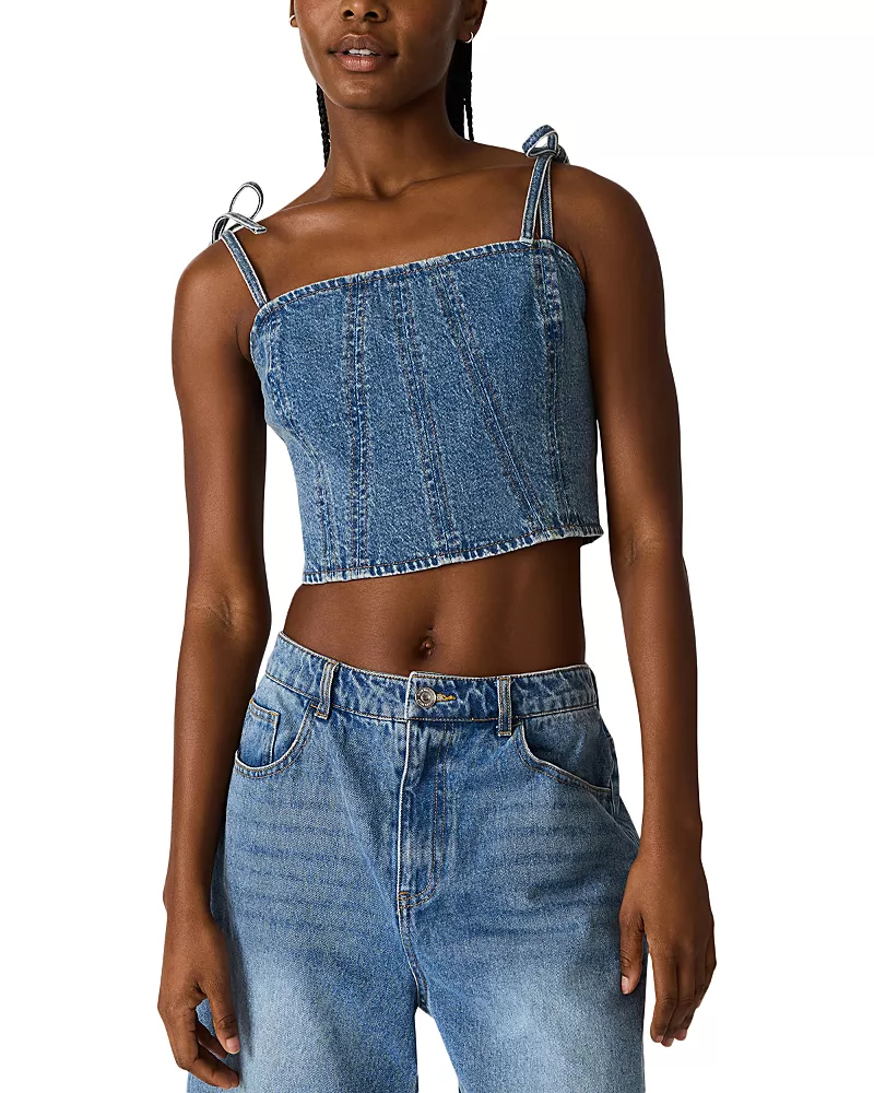 Steve Madden Meaghan Denim Top