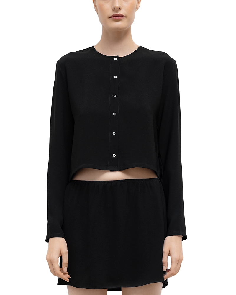 Leset Ari Crop Cardigan Sweater