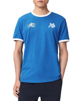 Azzurri Logo Graphic Ringer T-Shirt