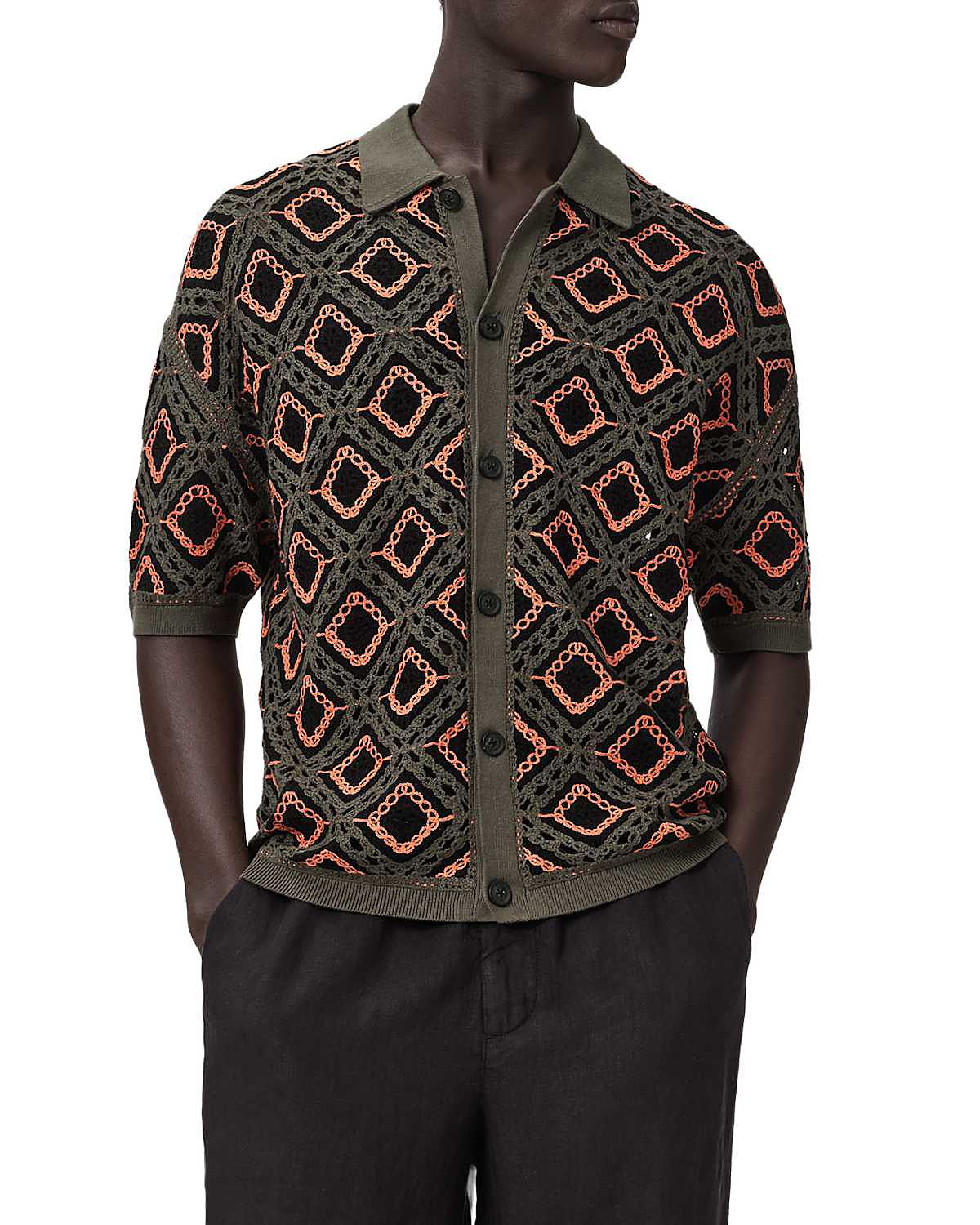 Allsaints Morena Short Sleeve Cardigan