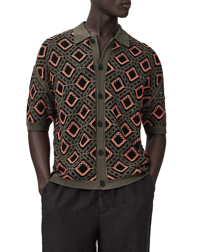 Allsaints Morena Short Sleeve Cardigan · XXL