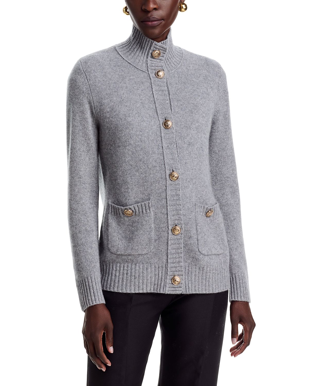 C by Bloomingdale's Cashmere Rib Knit Cardigan - Exclusive