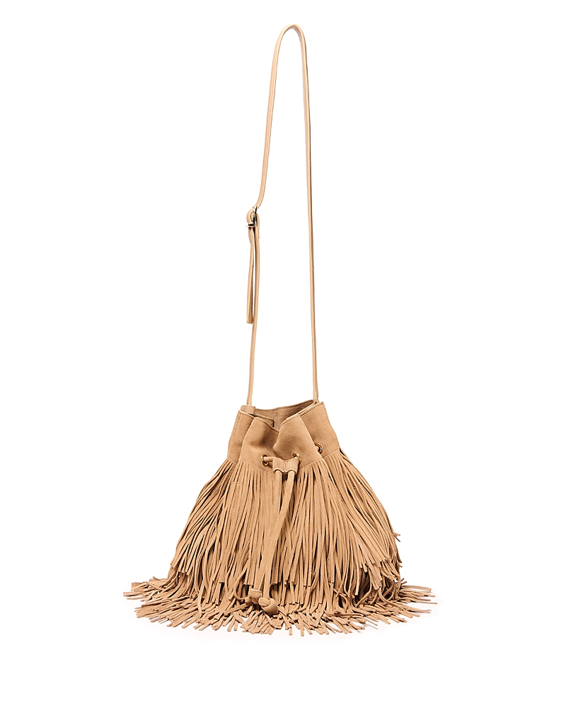 Simkhai Marena Fringed Suede Shoulder Bag