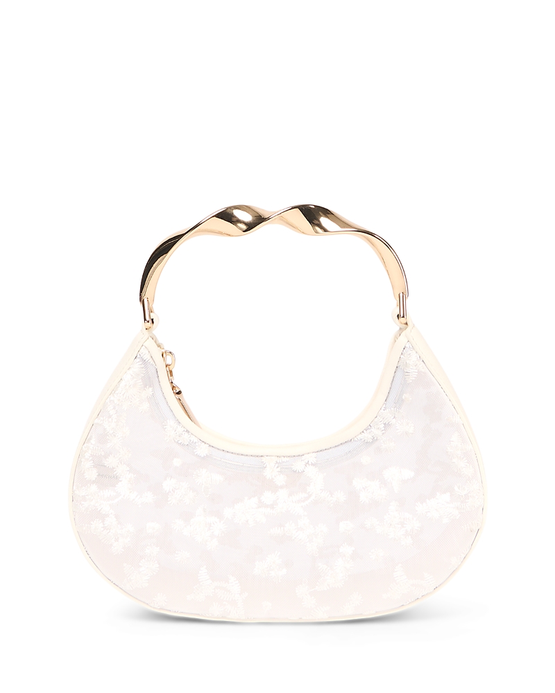 Simkhai Nixi Floral Embroidered Mesh Handbag