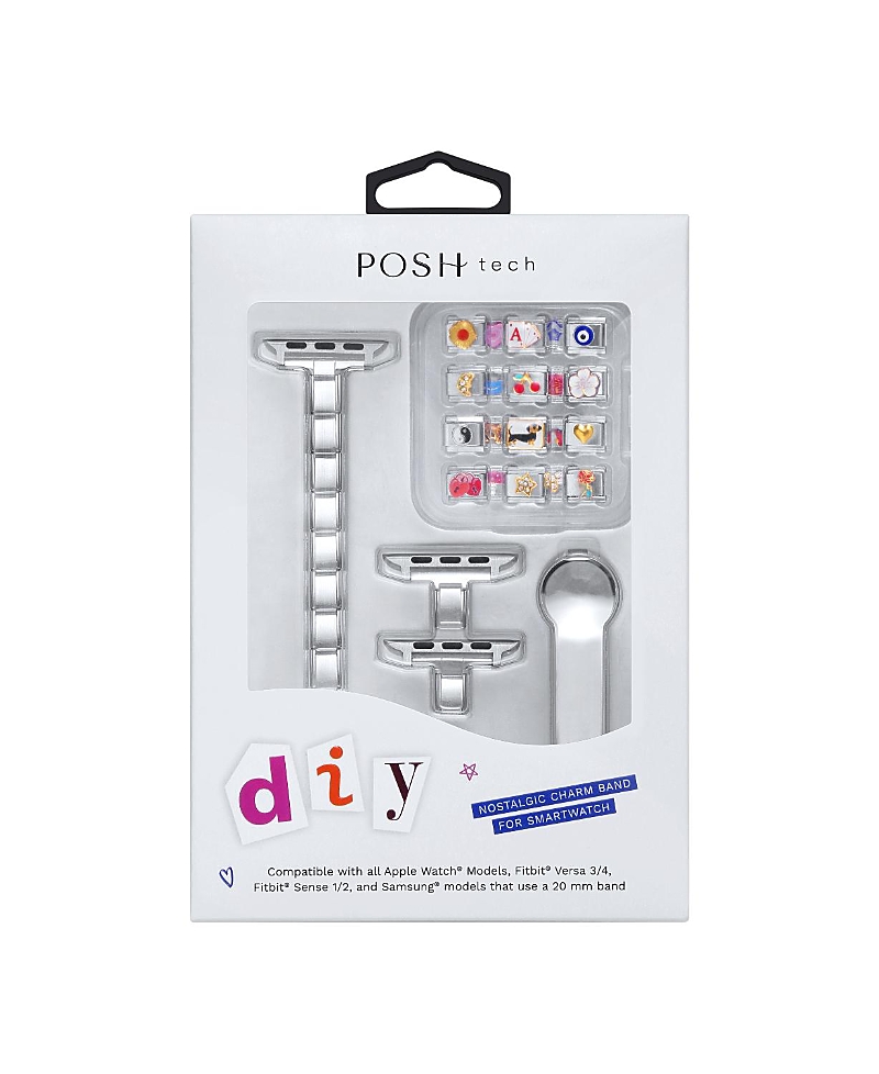 Posh Tech Nostalgic Diy Charm Band for Apple Watch, Fitbit, Samsung