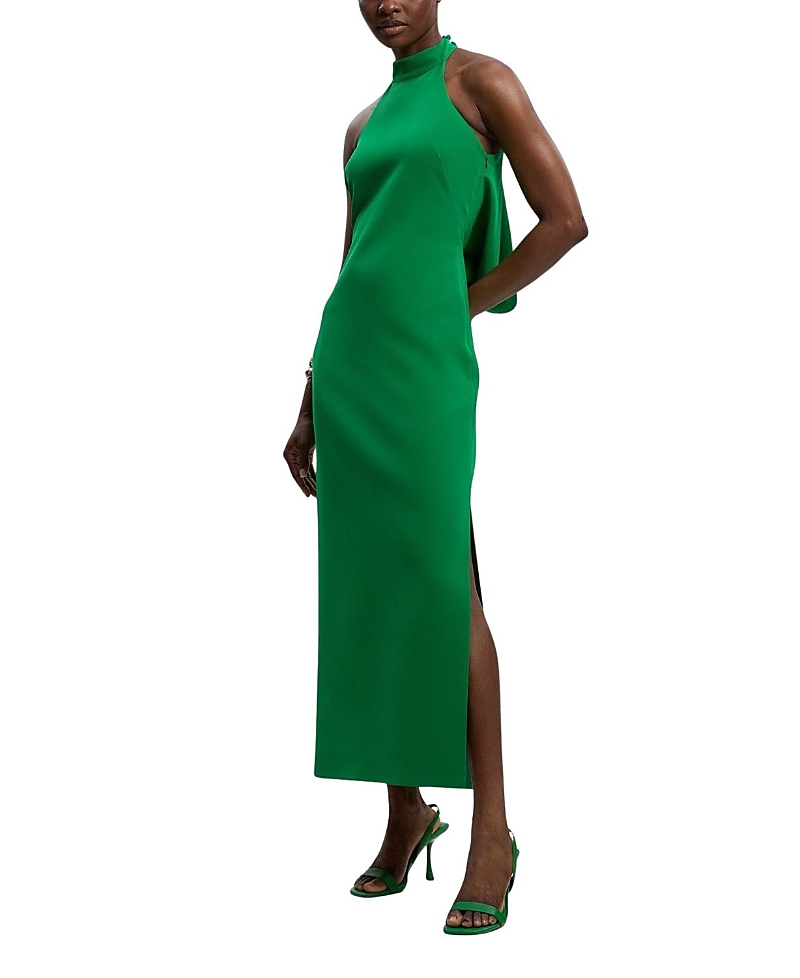 Karen Millen Soft Tailored Halter Maxi Dress