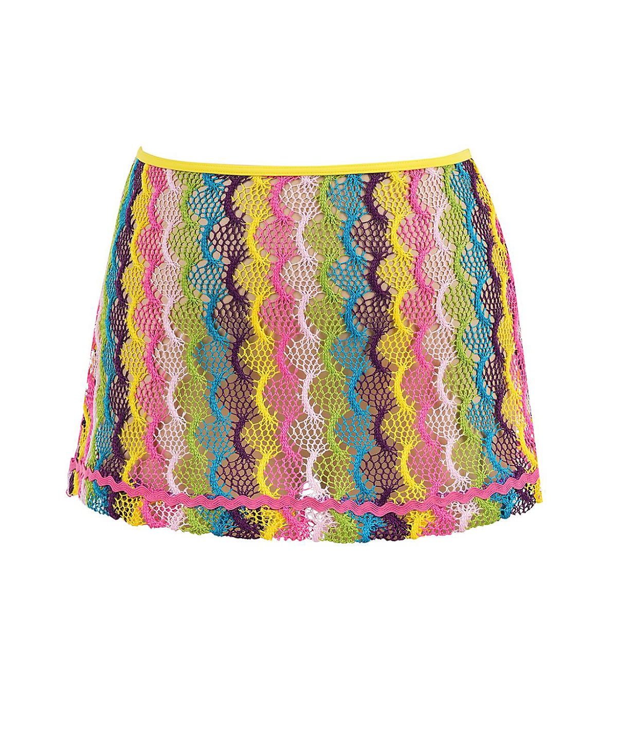 Nessi Byrd Girls' Crochet Knit Flare with Wavy Pattern Skirt - Little Kid, Big Kid