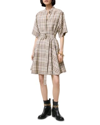 Jean Check Shirt Dress