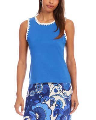 Edge Stitch Contrast Tank