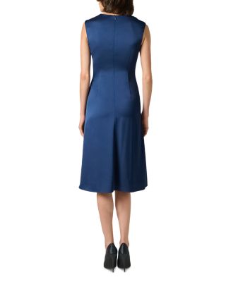 Crepe Back Satin Midi Dress - thumbnail 6