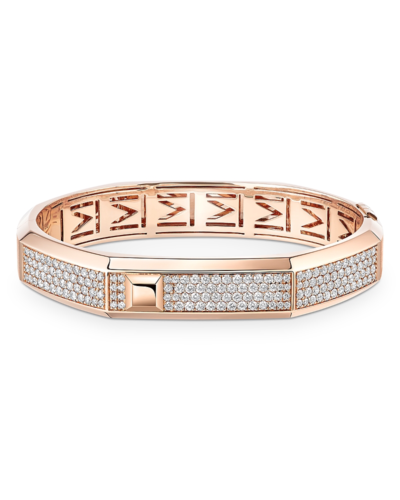 Messika 18K Gold Moderniste Diamond Pave Bangle Bracelet, 2.20 tcw